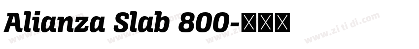 Alianza Slab 800字体转换